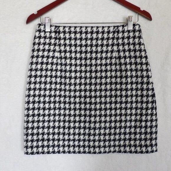 Vero Moda Houndstooth Pencil Mini Skirt Womens Size Small Plaid NEW Clueless - Picture 1 of 11